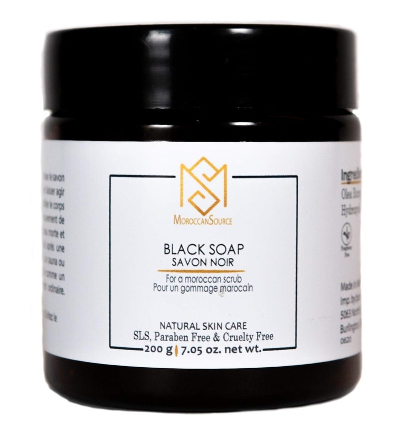 MS Moroccan Black soap with Orange blossom - Image 1