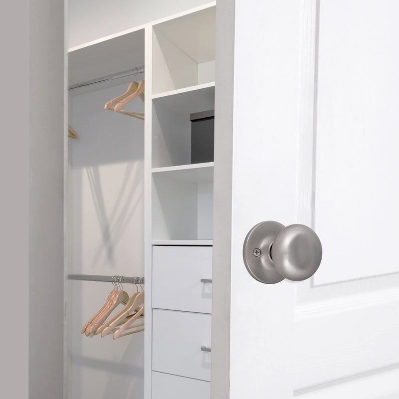 Design House 753293 Cambridge Dummy Door Knob, Satin Nickel - Image 5