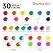 Shuttle Art Tempera Paint 30 Colors 2 fl oz Washable Paint for Kids with Glitter Metallic Neon Colors Nontoxic Finger Painting for Toddlers - Image 4
