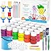 Shuttle Art Tempera Paint 30 Colors 2 fl oz Washable Paint for Kids with Glitter Metallic Neon Colors Nontoxic Finger Painting for Toddlers - Image 2