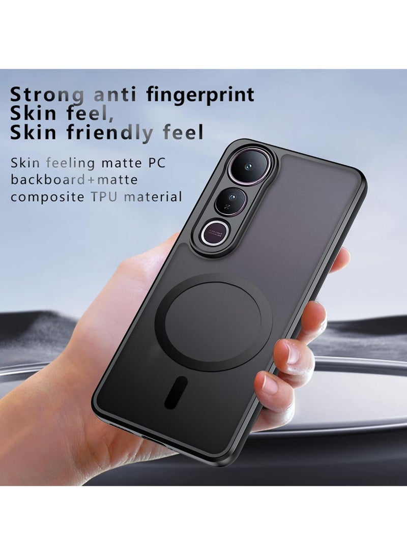 For Vivo V50 Lite Case, TPU Shockproof Bumper + PC Hard Plate Matte Skin Feel Mobile Phone Protection Back Cover, Anti-fingerprint Slim Fit Protective Casing  - Image 3