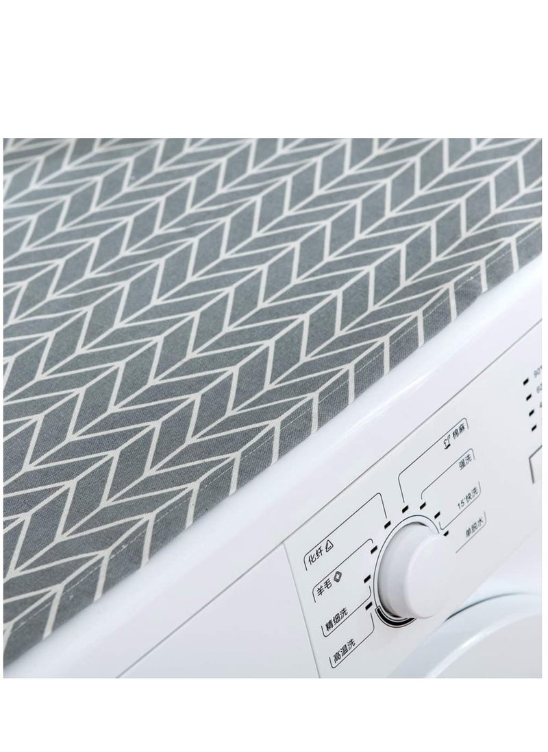 Generic Washing Machine Dustproof Cover, 55cm × 130cm Anti-Stain Waterproof Washer and Dryer Protection Covers for The Top, Anti-Slip Refrigerator Fridge Dust Cover with Storage Bag (1pcs)  - Image 5