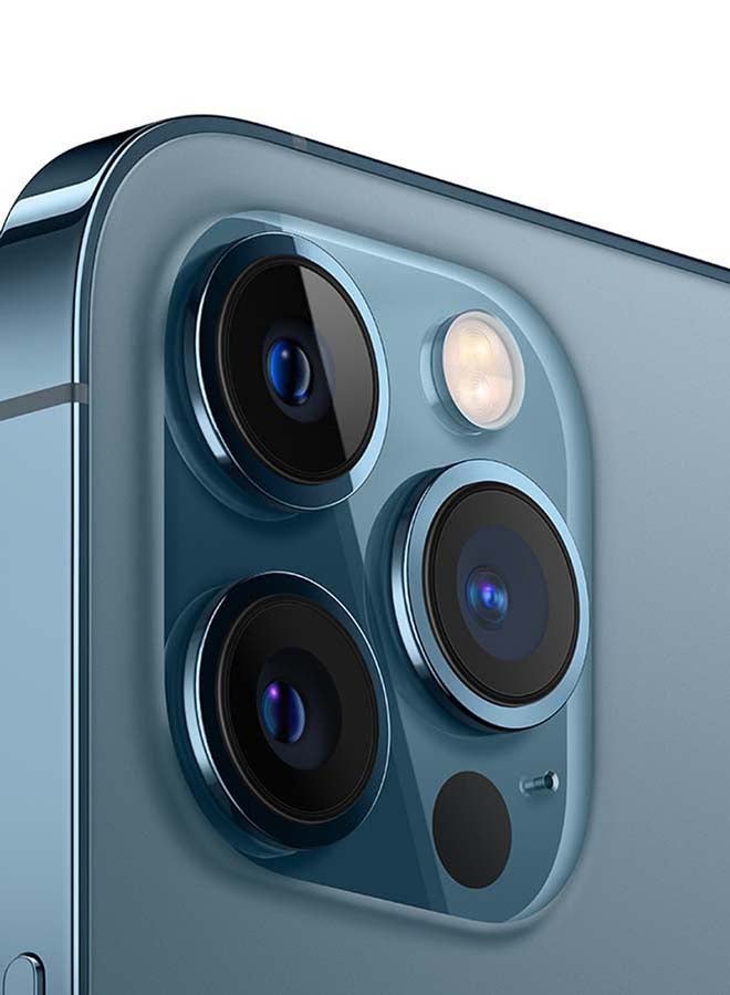 ابل  هاتف iPhone 12 Pro Max مع تطبيق Facetime وسعة 128 جيجابايت باللون الأزرق الهادئ وتقنية 5G - إصدار عالمي - Image 4