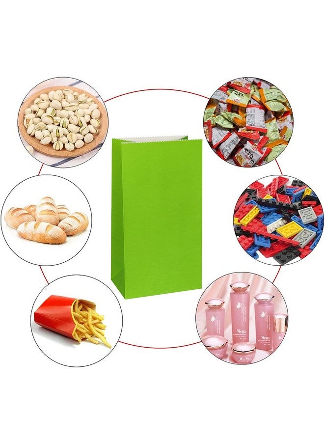 كيومي أكياس ورقية صغيرة ذات ألوان زاهية صغيرة للحفلات الخضراء لحفلات الزفاف وحفلات استقبال المولود الجديد وحفلات أعياد ميلاد الأطفال (أخضر 50 قيراط 4.7 × 2.4 × 8.7 بوصة) - Image 3