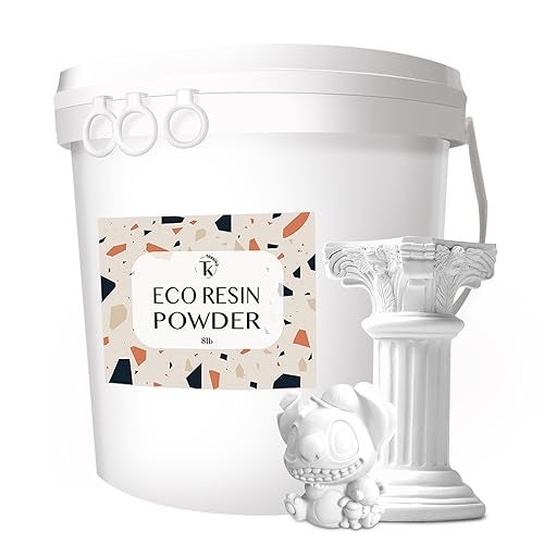 Tassika Eco Resin Powder for Beginners 8lbs (3.6kg), Terrazzo Resin Kit, Complete Resin Kit - Image 1
