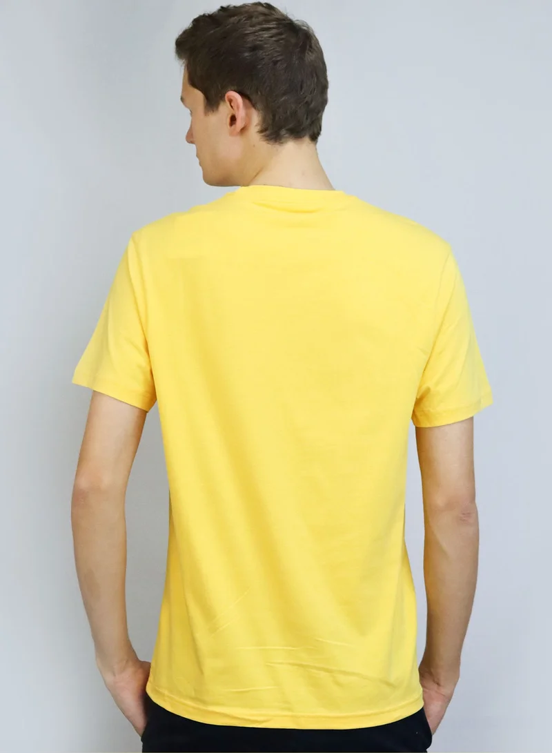 جيوردانو Men's print tee Blue