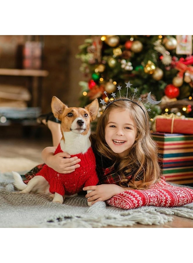 Amosfun Star Moon Headband Birthday Party Hair Hoop Glitter Crown Hair Accessory Wedding Princess Birthday Party Cosplay Costume - Image 3