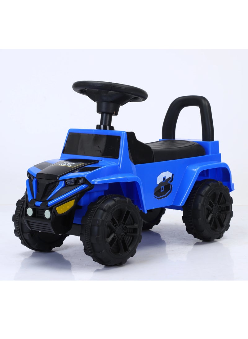 UNIKSAR 3-in-1 Baby Push and Ride Car, Foot-to-Floor Plastic Toy with LED Lights and Music Player for Kids (2-7 Years), Max Load 40kg - Image 3