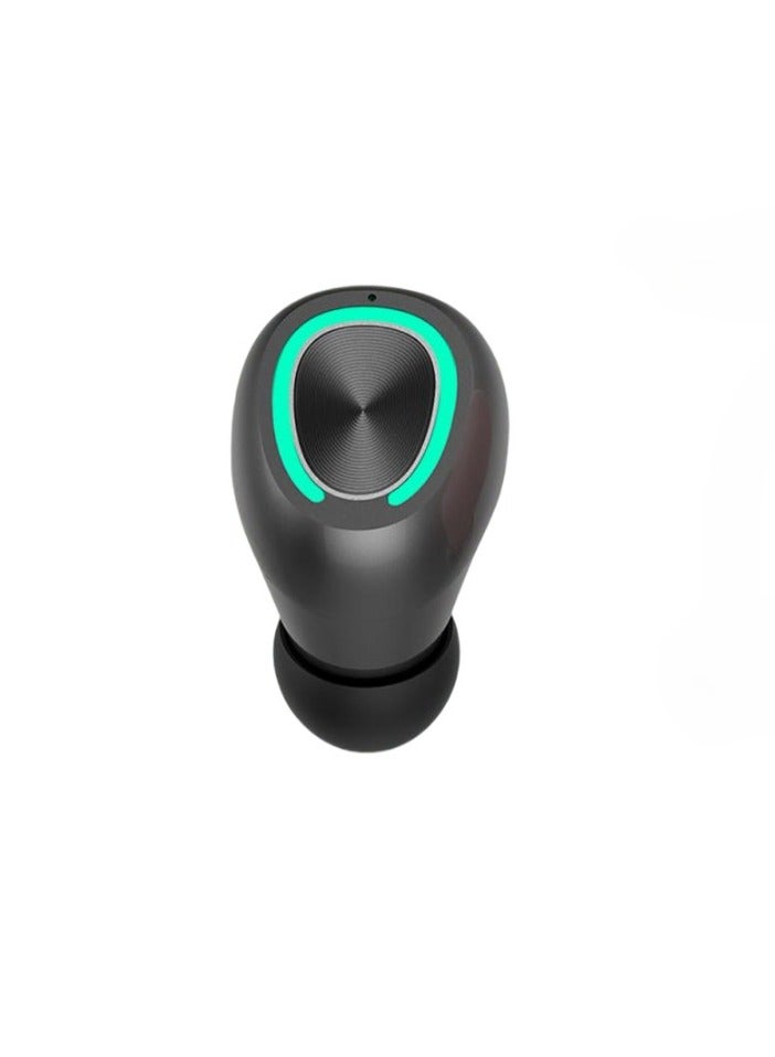 AROAQ X6 Single Earbud, Mini Wireless Bluetooth Earphone, Comfortable In Ear Sport Headphone With Mic, Ultra Light Invisible Rechargeable Headset With Charging Port And 2 Ear Caps, (1pc, Black) - Image 1