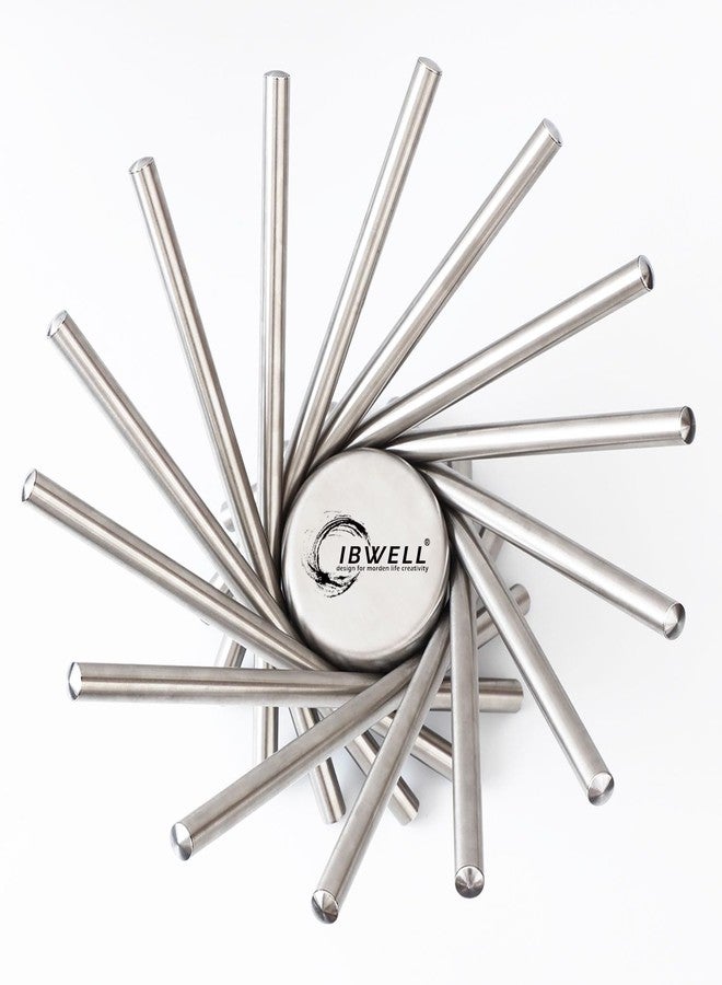 IBWell Creative Stainless Steel Rotation Fruit Basket Bowl Stand Holder for Kitchen Counter/Countertop Home Decor(Normal-Silver) - Image 4