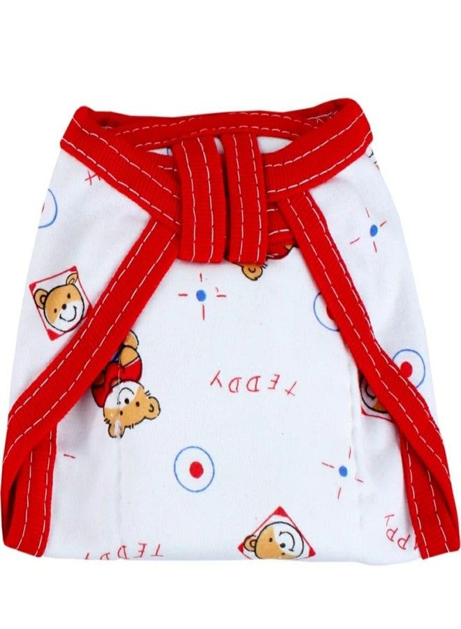 MIRACLE MOMS New born Baby's Cotton Cloth Nappy/Langot/U Shaped Washable and Reusable Nappies (Multicolour, 0-12 Months)/ Padded nappies (Children One Size, Pack of 6) - Image 3