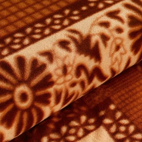 CHANDRAVATI Fleece|| Quilt Cover/Duvet Cover/Rajai Cover/Blanket Cover for Winters (GC-Rust, 60x90) - Image 5