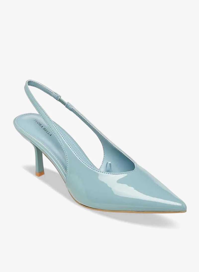 Flora Bella By Shoexpress BLUE Flora Bella Women Pointed Toe Slingback Shoes for Women | Best Price UAE