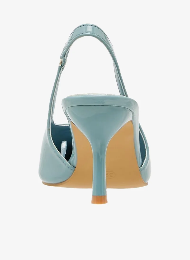 Flora Bella By Shoexpress BLUE Flora Bella Women Pointed Toe Slingback Shoes for Women | Best Price UAE