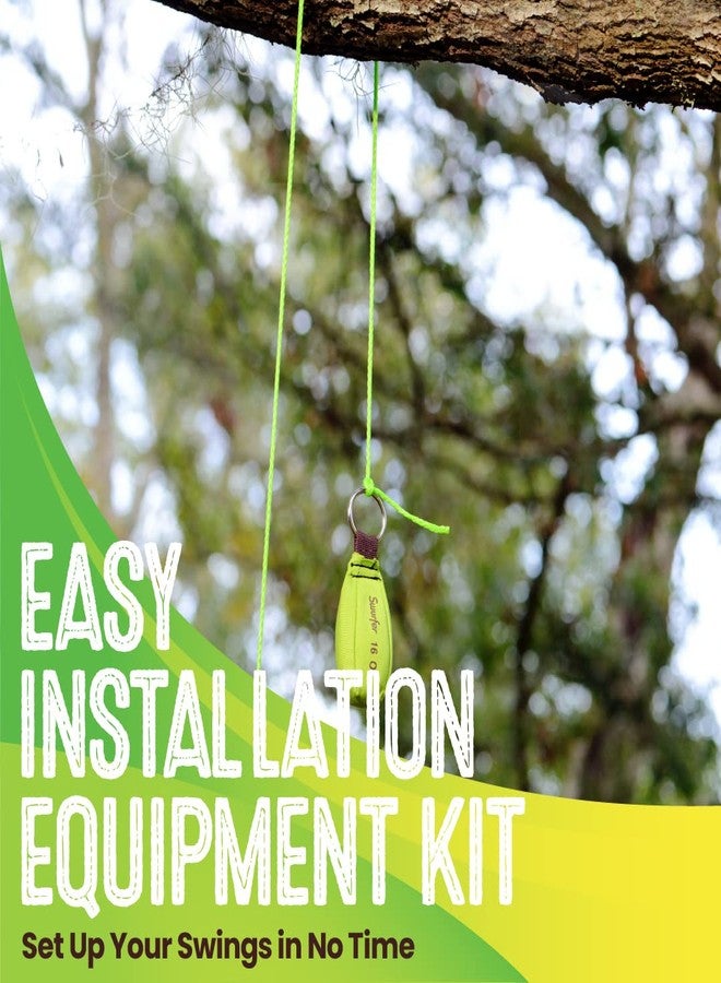 Swurfer 16 Oz Arborist Throw Weight Bag Rope Launcher, and 150' 1/8" Arborist Throw Line Kit, Tree Climbing & Felling Rope, and TreeSwing Installation Throw Bag, Bright Color Arborist Equipment Kit - Image 3