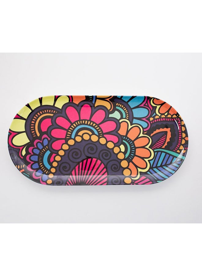 Bright Designs Melamine Serving Platter 
Set of 2 (L 52cm W 26cm) Paisley  - Image 2