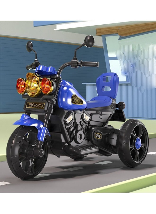 ATM Kids Electric Tricycle Motorcycle Ride-On with Lights and Music-51 x 93 x 68CM  - Image 1