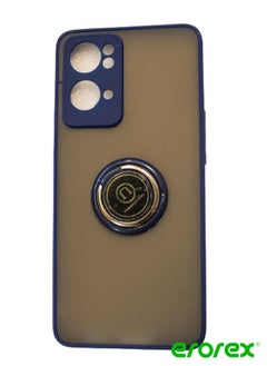 erorex Protective Case Cover For Reno 7 Pro 5g With Magnetic Ring Holder Blue 