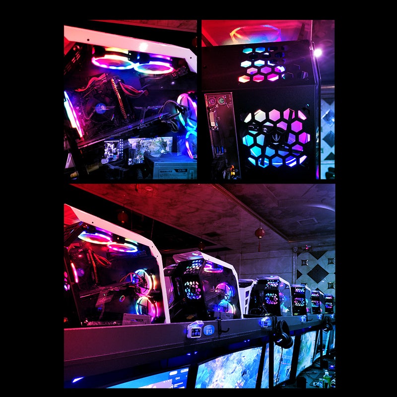 مروحة غلاف RGB 120 مم - مروحات تبريد للشاسيه - مبرد كمبيوتر - محامل هيدروليكية / مضادة للاهتزاز / تبديد حراري فعال - Image 3