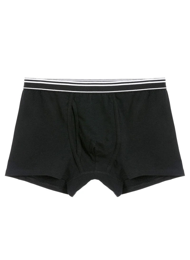 GIORDANO Men's Jersey Trunks - 3-Pack, Cotton Spandex, Jacquard Waistband