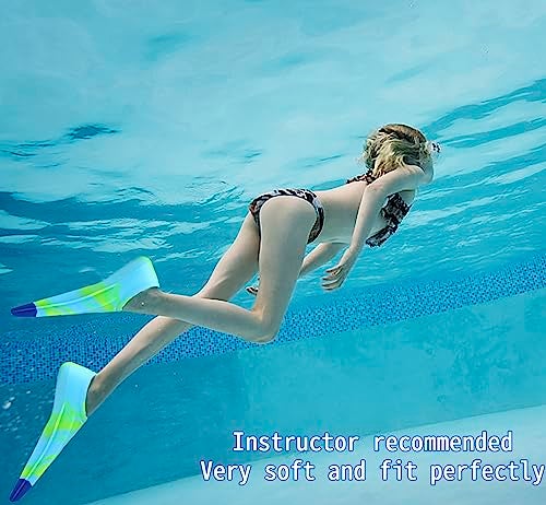 Fanwill Kids Swim Fins,Short Comfortable Flippers for Lap Swimming and Training for Children,Girls,Boys (S) - Image 5