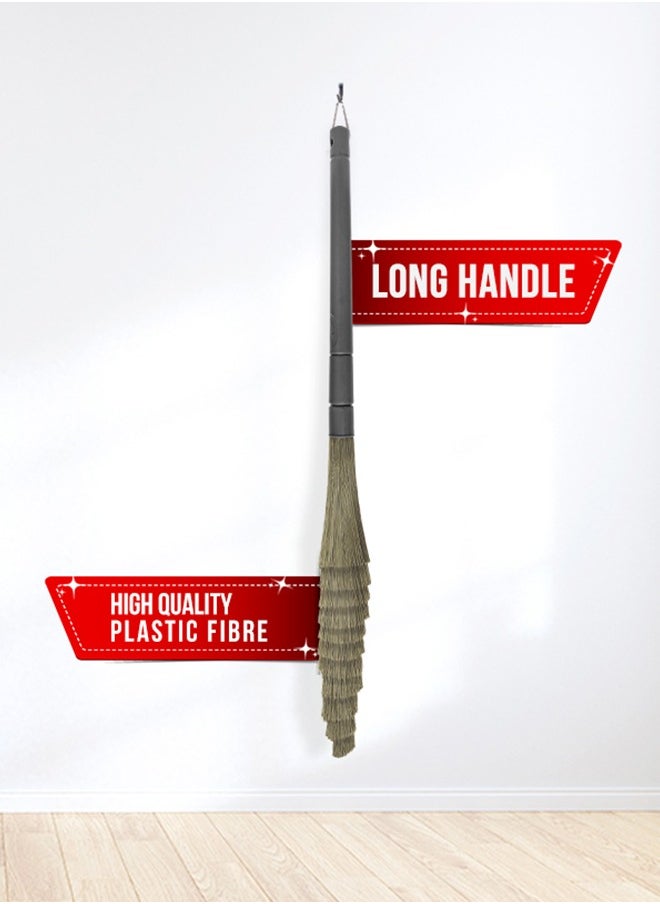 Chakaachak Indian Style Non Dust Broom for Indoor Sweeping, Extra Large | Made with Flagged Fibres | Washable and Durable