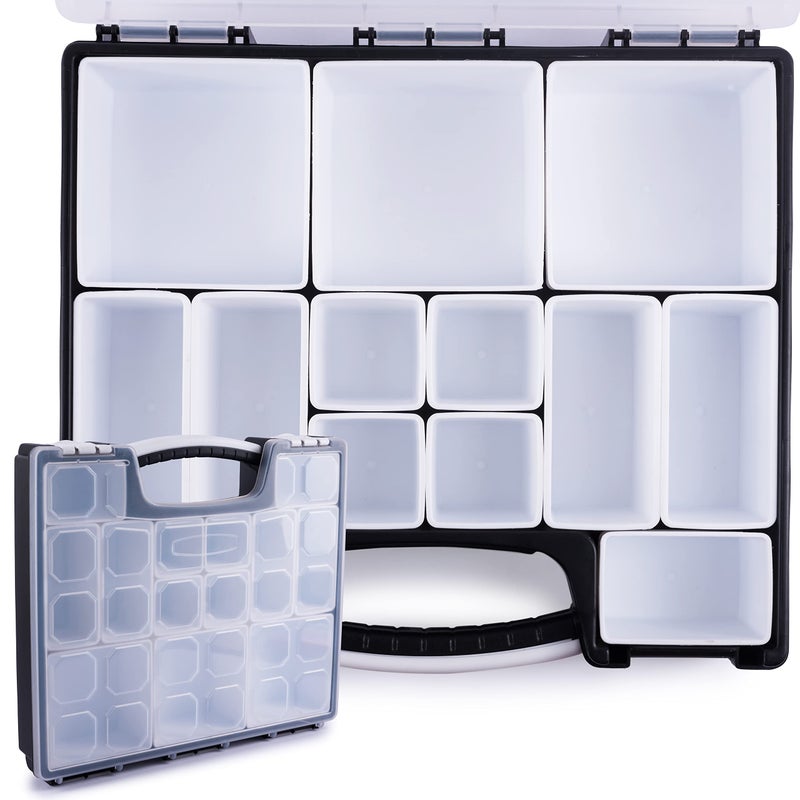 HOPPLER Organizer For Beads Bolts Screws Wax Seal Kit Tools Craft Supplies Fishing Tackle And More Great Hardware Organizer For Bead Storage And Wax Sealing Supplies To Help Stay Creative