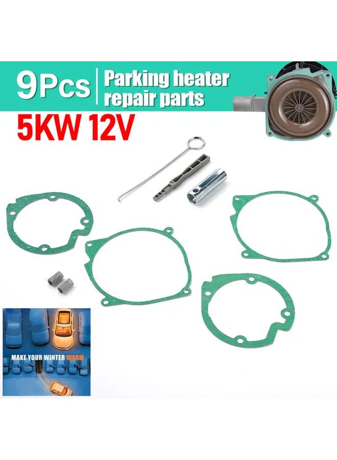 9pcs 5kw 12v Diesel Petrol Free Parking Heater Repair Kit For Car Truck Boat Heater Diy Assembly Disassembly Tool With Atomizing Net - Image 1