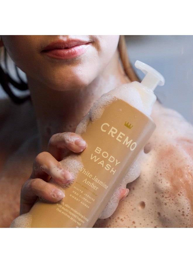 كريمو غسول الجسم المرطب للبشرة برائحة الياسمين الأبيض والعنبر للنساء، برائحة الياسمين الأبيض والكشمش الأحمر والعنبر الحلو، 16 أونصة سائلة - Image 3