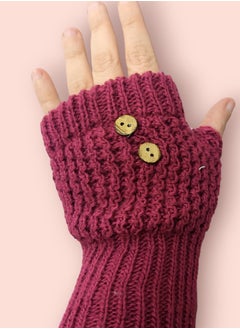 Generic Crochet Finger less Gloves Set for Women - 3 Pieces  - Image 3