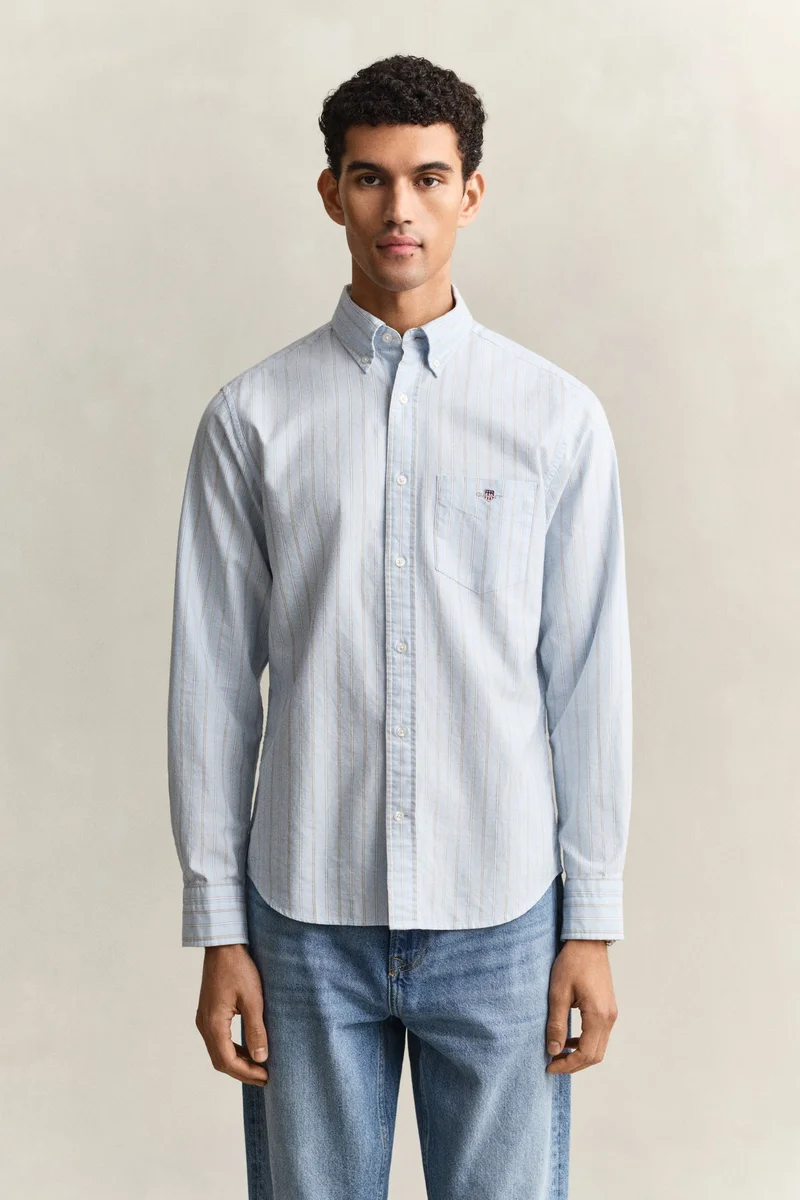 GANT  Regular Classic Oxford Stripe Shirt for Men | Best Price UAE