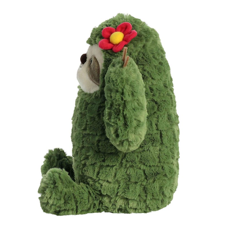 Aurora Whimsical Cactus Kingdom Cactus Sloth Stuffed Animal - Aesthetic Appeal - Comforting Cuddles - Green 10 Inches - Image 5