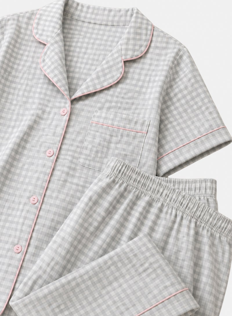 Clue Printed Piped Pajama - Image 5