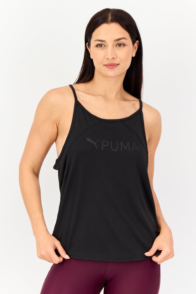 PUMA Women Sportswear Fit Sleeveless Training Tank Top, Black - Image 1
