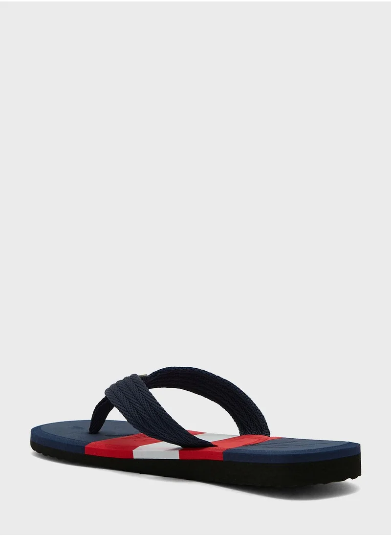 Seventy Five Color Block Flip Flops