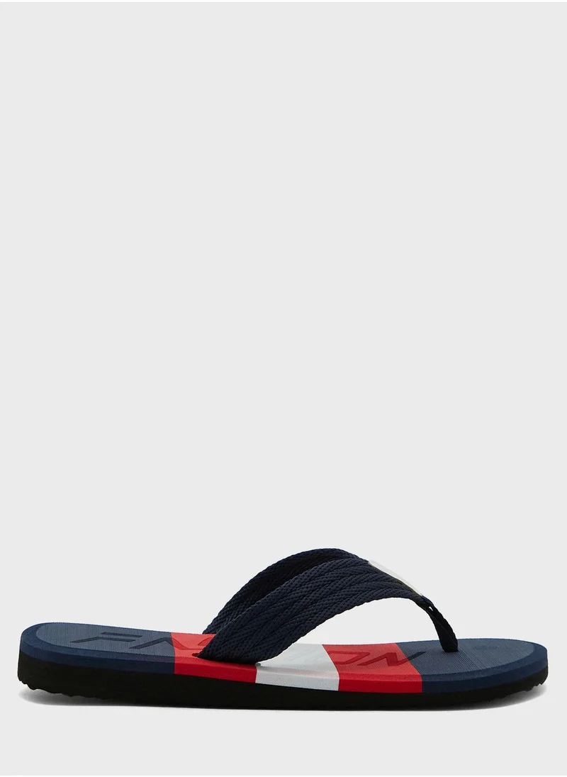 Seventy Five Color Block Flip Flops