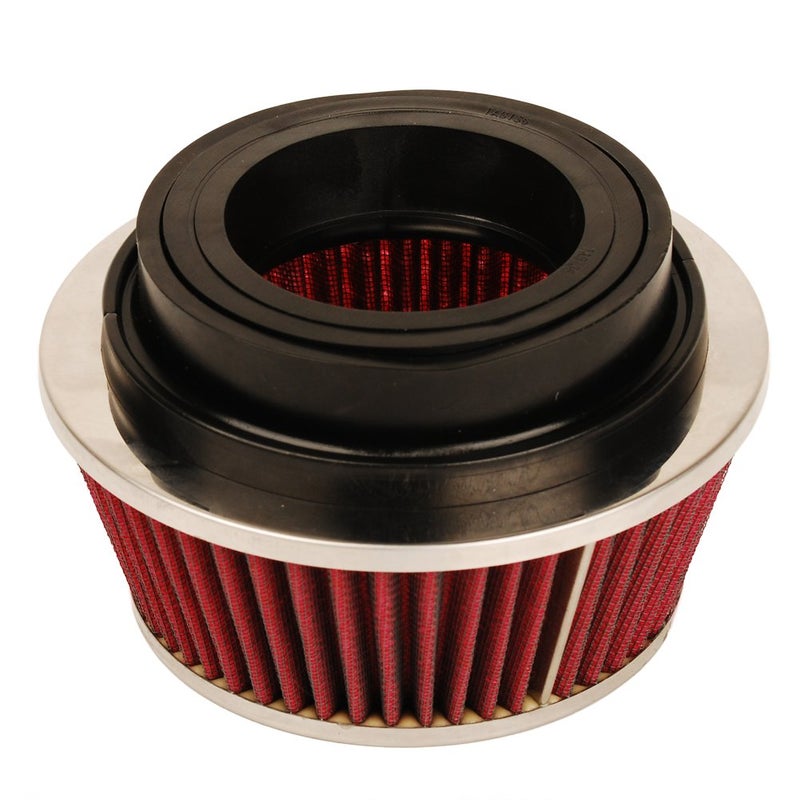 HIFROM 8161 Universal ClampOn Air Filter Black Small Round Reverse Tapered fit 3 inch 3 12 inch and 4 inch tubes