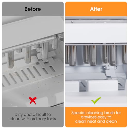 AIEVE Ice Machine Cleaner Brush Sets, 10 Pcs Ice Maker Cleaner Tools Kits with Crevice Cleaning Brush and Scrub Sponge - Image 5