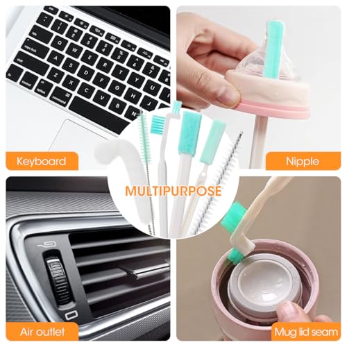 AIEVE Ice Machine Cleaner Brush Sets, 10 Pcs Ice Maker Cleaner Tools Kits with Crevice Cleaning Brush and Scrub Sponge - Image 4