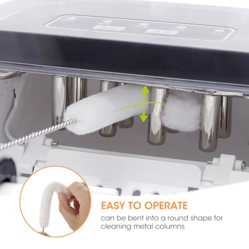 AIEVE Ice Machine Cleaner Brush Sets, 10 Pcs Ice Maker Cleaner Tools Kits with Crevice Cleaning Brush and Scrub Sponge - Image 2