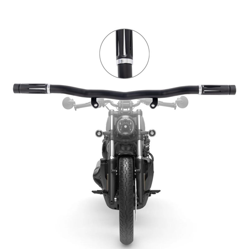 Kinglemc FlatOut Crash Bar Engine Guard Highway Freeway Bar for Harley Davidson Sportsters Nightster H1250S RH975 Black