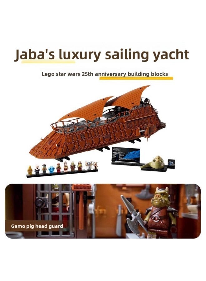 Building Blocks - Standard Building Blocks - Millennium Falcon Model, Space Empire Spaceship, Compatible with Mainstream Brands, High-Difficulty Assembly, Collectible Gift - Image 3