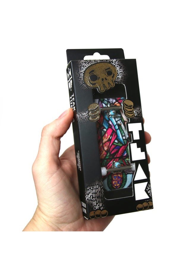 Teak Tuning Heat Transfer Graphic 34mm Fingerboard Complete - Wallace Stained Glass Edition - Image 2