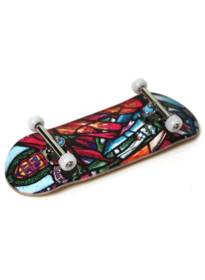 Teak Tuning Heat Transfer Graphic 34mm Fingerboard Complete - Wallace Stained Glass Edition - Image 3