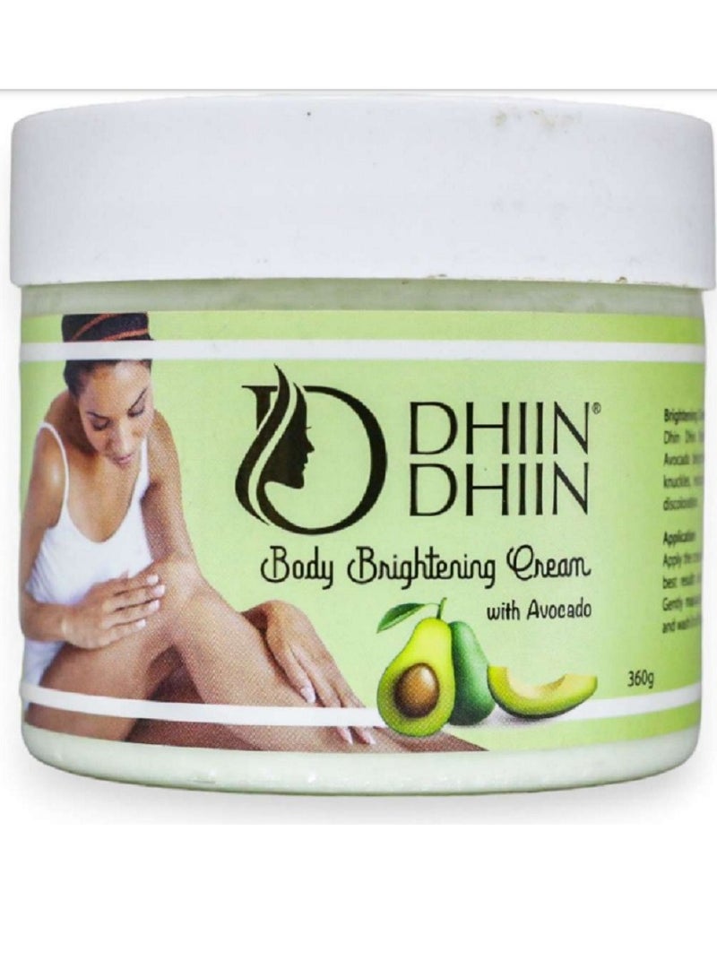 Dhin Dhin Body Brightening cream With Avocado 360gm