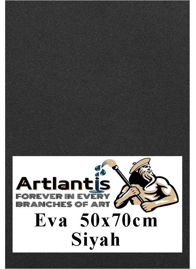 Artlantis Black Eva 50X70 cm 1 Piece Eva Sponge School Nursery Kindergarten Craft Activities  - Image 1