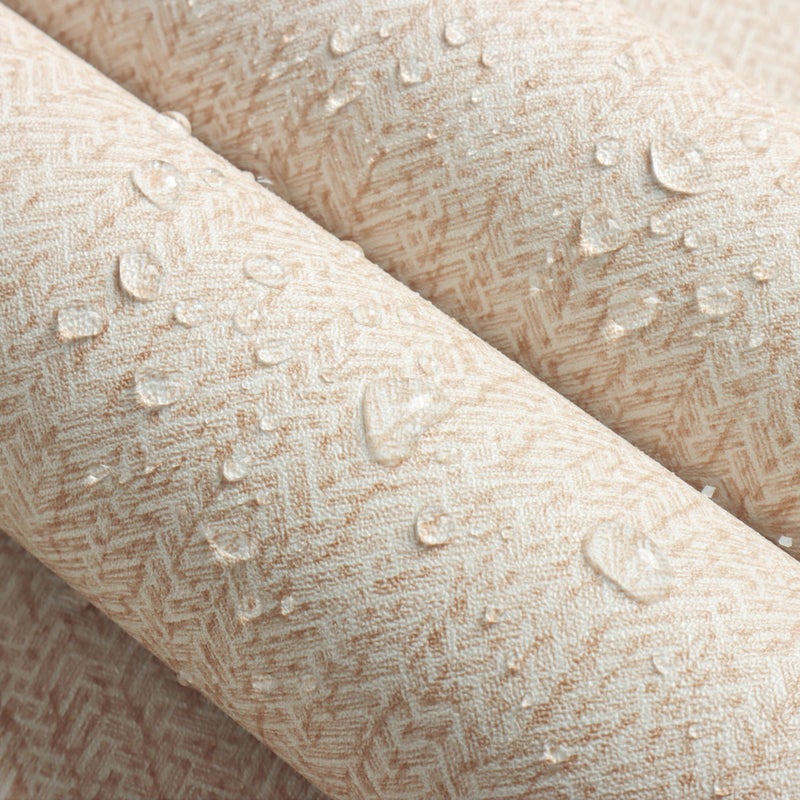 lenify Grasscloth Peel and Stick Wallpaper Beige Contact Paper 15.7inch x 118.1inch Faux Linen Vintage Wallpaper Textured Removable Wall Paper Grass Cloth Cabinets Bedroom Decor Vinyl Self Adhesive - Image 5