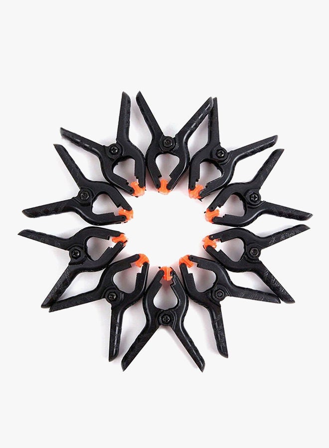 NIBEMINENT 10-Piece Photography Studio Backdrop Clamp Set Black - Image 2