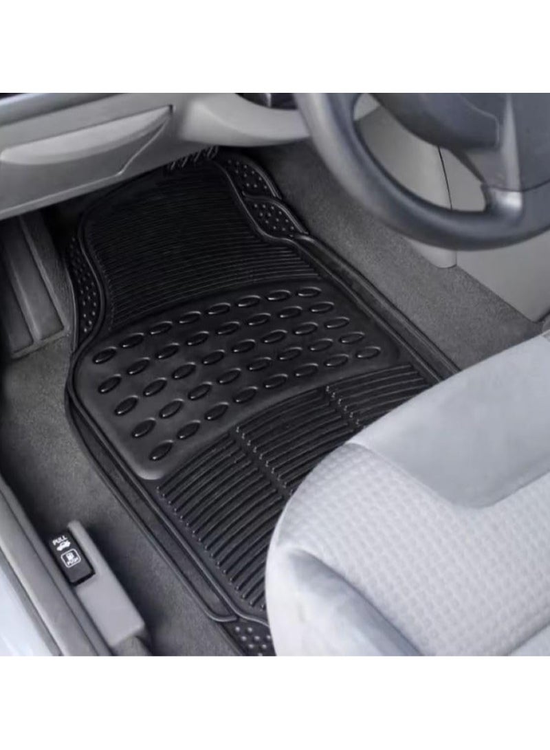4 pieces heavy duty PVC car foot floor mats, Non Slip Rubber Mats, Front and Rear foot Mats,Fit for All cars - Image 3