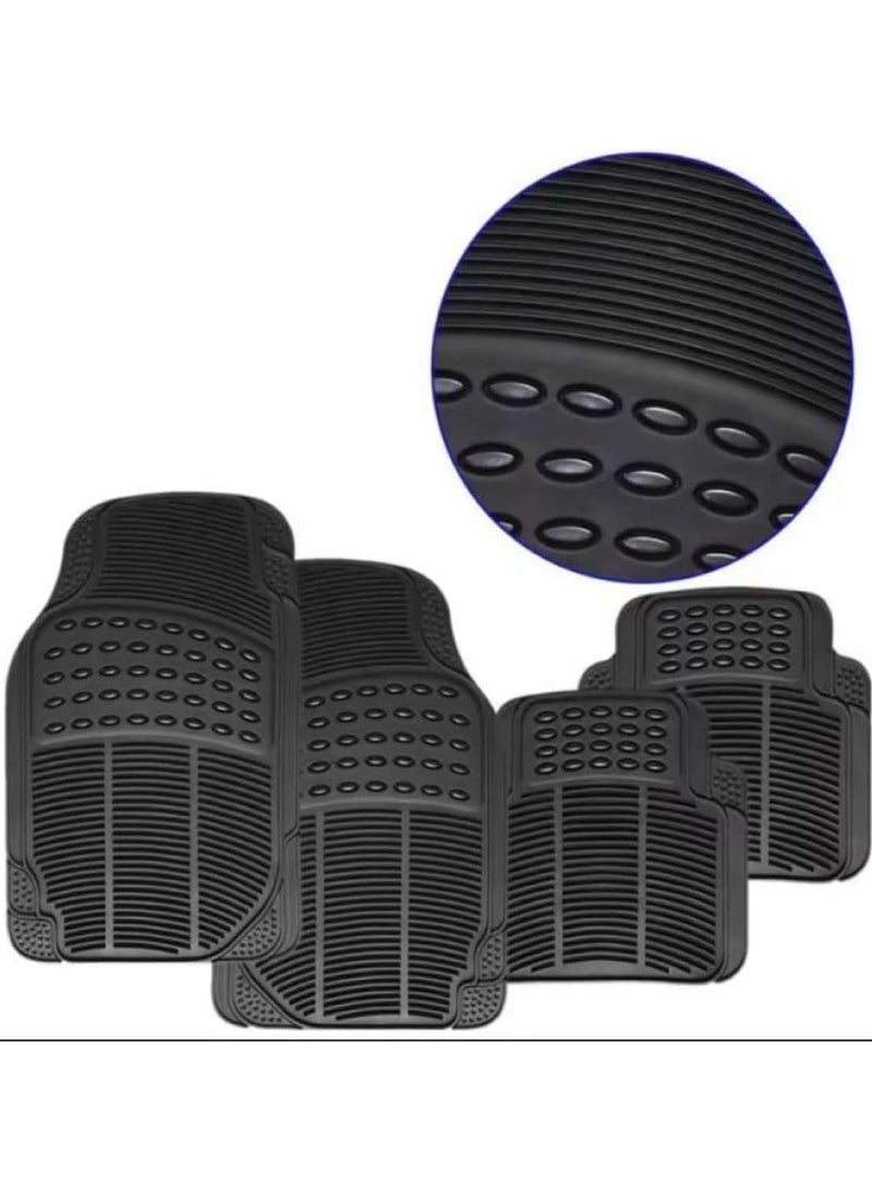 4 pieces heavy duty PVC car foot floor mats, Non Slip Rubber Mats, Front and Rear foot Mats,Fit for All cars - Image 5